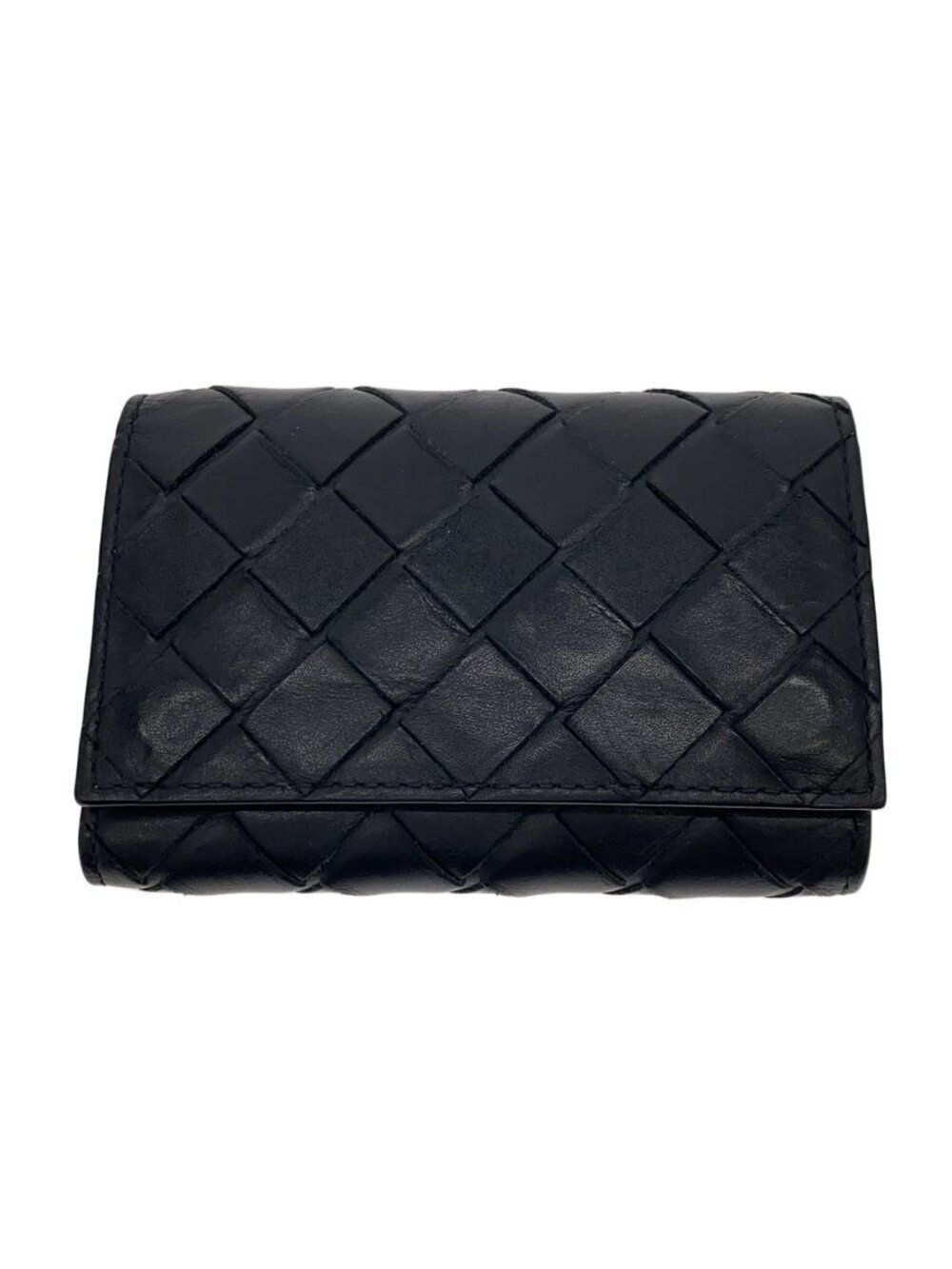 BOTTEGA VENETA Key Case Wallet Leather Black